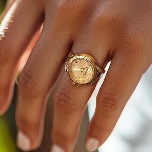 Invicta Angel Women's Ring Watch - 17.5mm, Gold (44483